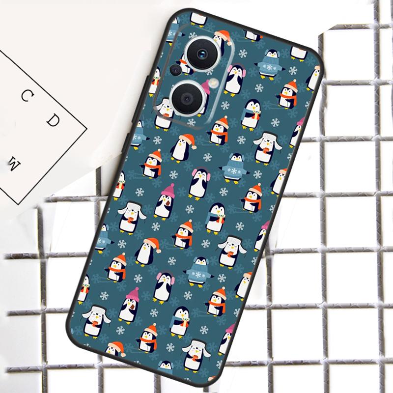 Cute Penguin For OPPO Reno 13 14 12 11 10 Pro 11F 12F 13F 14F 7 8 Lite 8T OPPO Find X5 X6 X8 X9 Pro Case