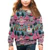 Girls Round Neck Pullovers For Kids Christmas Day Embroidery Printed Tops