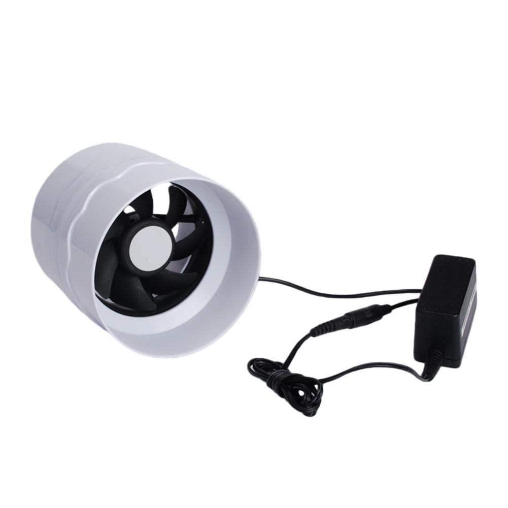 4-inch Inline Extractor Fan With Adjustable Speed Controller Kitchen Bathroom Exhaust Fan Ventilation Equipment Duct Fan Assist power supply