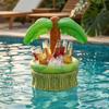 Aufblasbarer Baum-Kühler, Hawaiianische Luau-Party Getränkehalter, Schwimmender Pool-Getränkeeimer für Sommerstrand, Poolparty & Grill