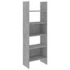 VidaXL Bibliothèque Gris béton 60x35x180 cm Bois d’ingénierie 803411