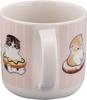 mofusand Sweets Nyan Mug 300ml Approx. 9x8cm Donut Cat Coffee Cup Tableware Kawaii Goods Gift for Women Birthday Made in Japan Pink MFS12-11