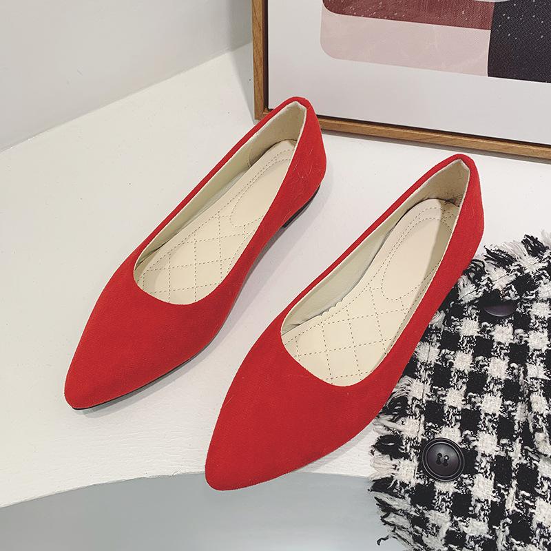 Moda damska Szpiczasty Nosek Mokasyny Baleriny Balet Casual Mieszkania Buty
