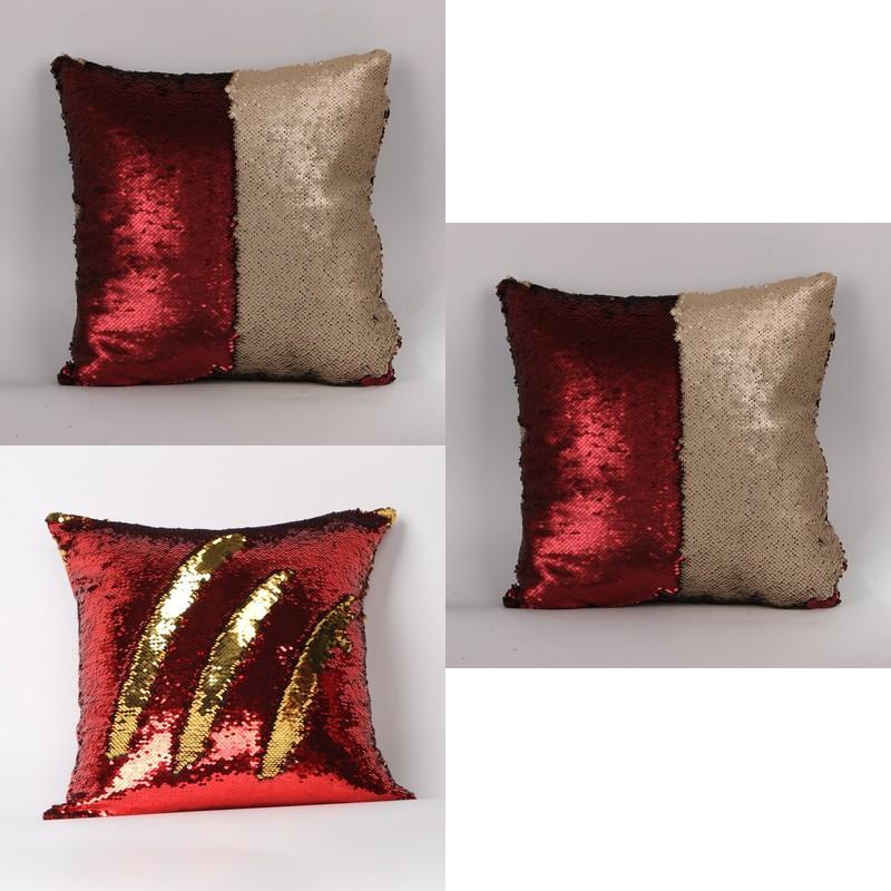 Stylish Sequin Pillow Cover With Cotton And Suede Material For Home Decor