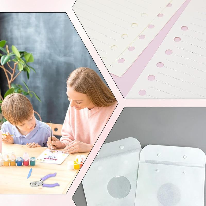 Handheld Single-Hole Puncher Heavy-Duty Paper Punch Tool for Office DIY Card Craft Home Use Compact Manual Hole Punch Stationery