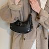 Women Shoulder Handbag Vintage Casual Hobos Denim Star Decor Solid Color Underarm Bag for Girls Ladies Purse Tote