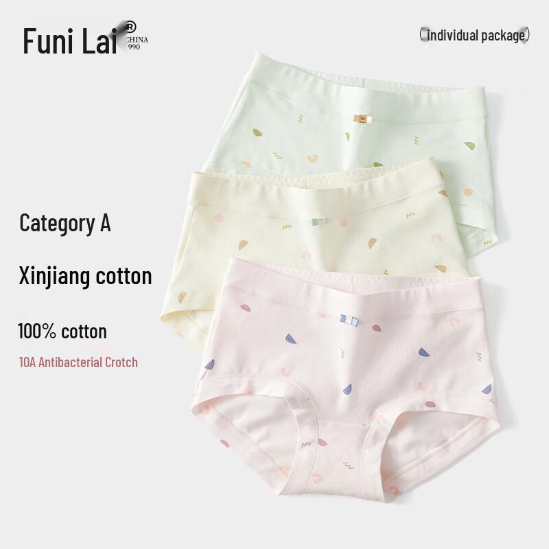 

Funi Lai Women s Cartoon Print Mid-Waist Cotton Briefs L (Fits 110-127 lbs)