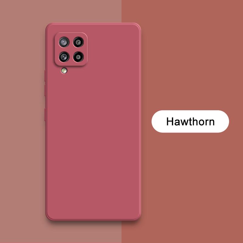 Luxuriöse quadratische Flüssigsilikonhüllen für Samsung Galaxy M40s M32 M42 5G Kameraschutz 360 Grad Stoßfeste weiche Mobiltelefonabdeckungen