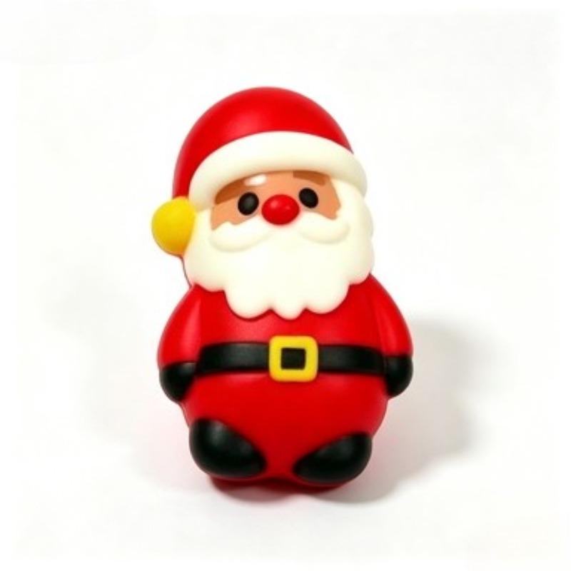 PU Langzaam Rijzend Squishy Fidget Speelgoed Kerstman Sneeuwpop Rendier Boom Stressverlichting Knijpspeeltje Kerst Kinderen Vakantiecadeau 1ST 4ST Set
