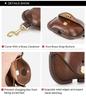 Waxed Cowhide Protective Case for Samsung Galaxy Buds 3 – Full Coverage, Drop-proof.