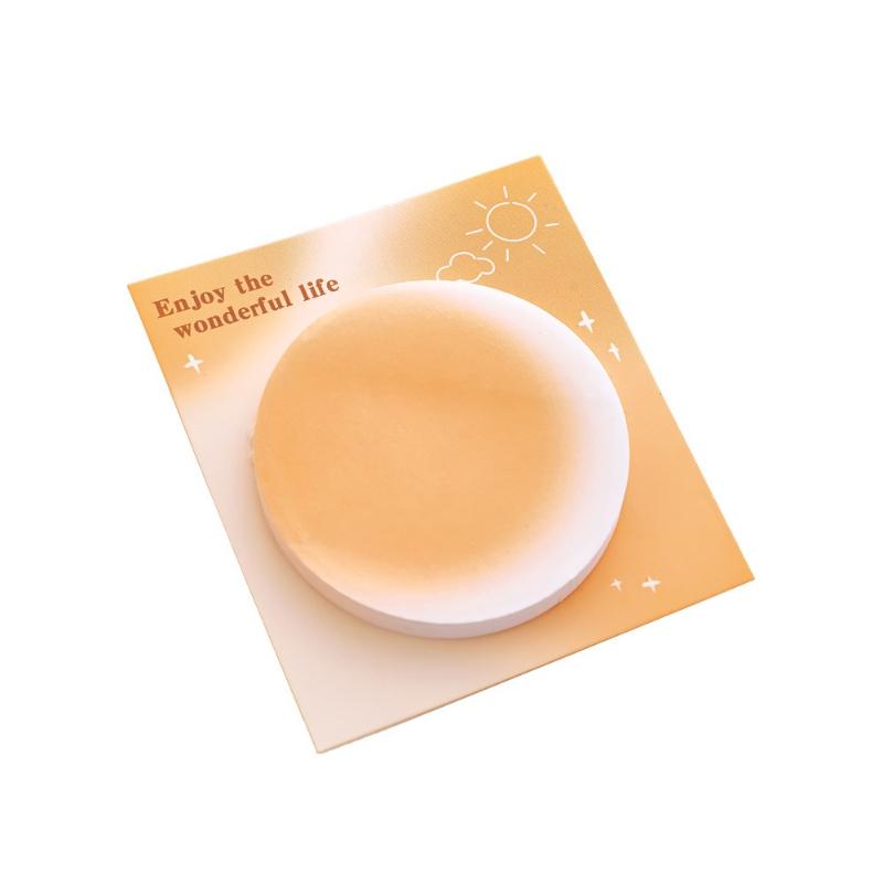 Gift Cute Special Shaped Gradient Sticky Note Student Message Paper Can Be Peeled Off and N Times Study Kawai Stationery Lovely