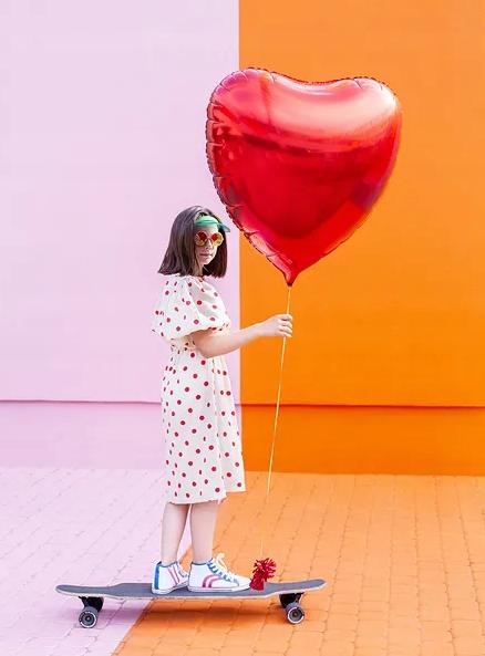 Red Heart Foil Balloon Valentine' Day Birthday Anniversary Gift 68x72cm