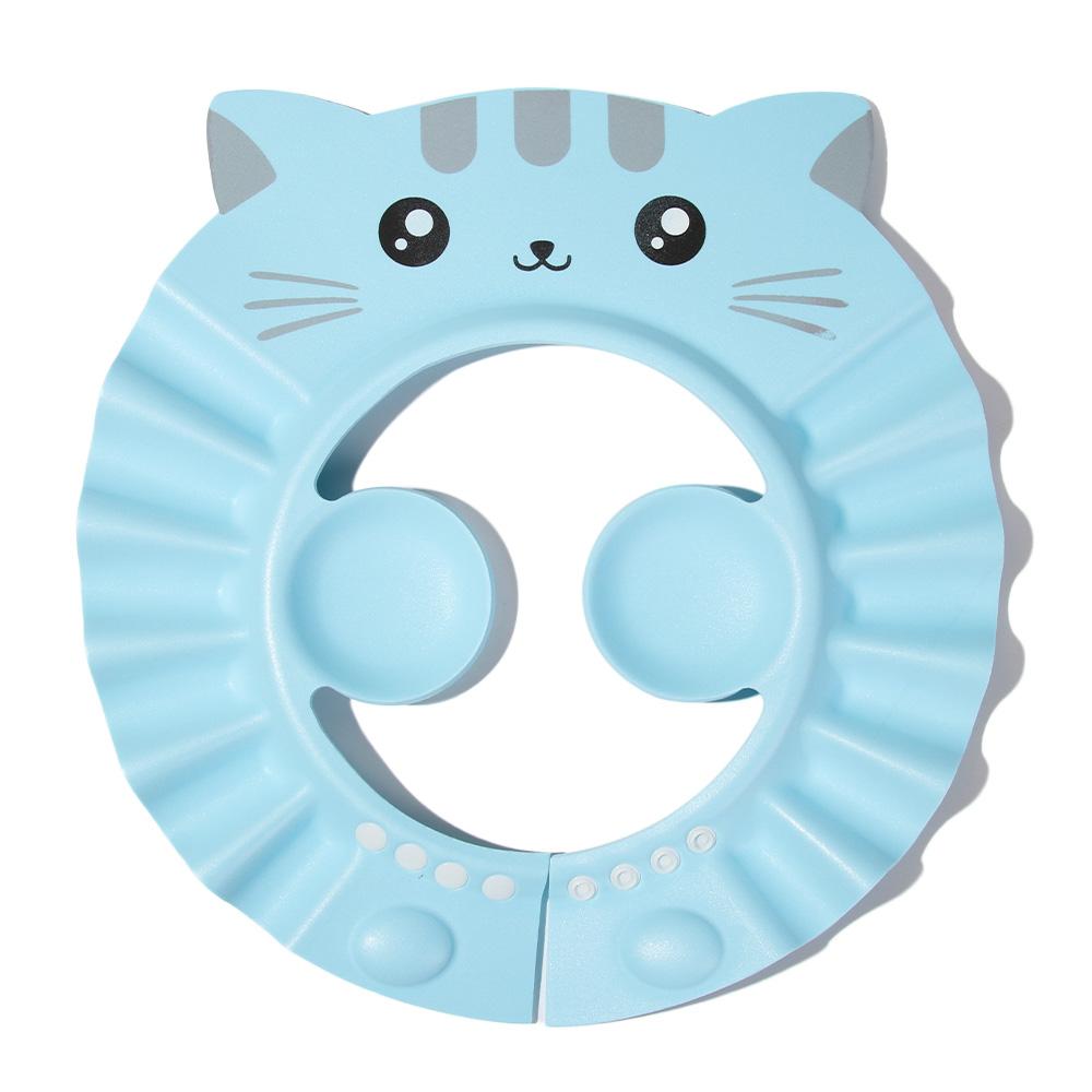

Waterproof Ear Protection Adjustable Shampoo Shield Baby Shower Cap Bath Head Cover Hair Wash Hat синій