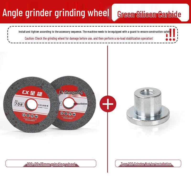 Green Silicon Carbide Angle Grinder Wheel - Metal & Knife Sharpener
