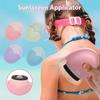 Silicone Suncream Roller Applicator Refillable Stitching Color Sunscreen Lotion Applicator Oval Roll On Sponge Applicator Travel