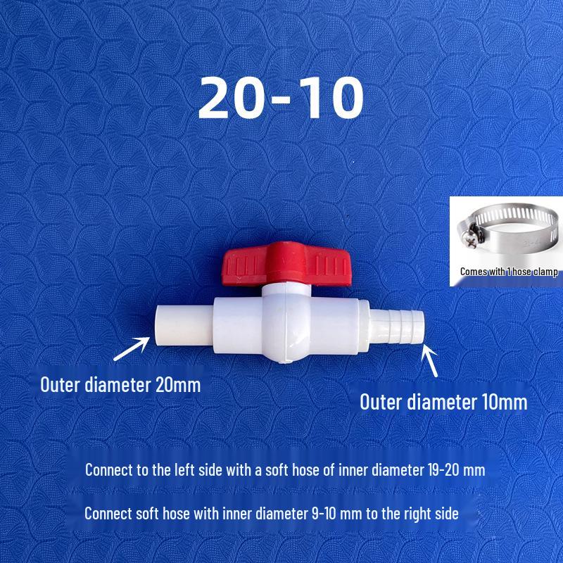 PVC Fish Tank Drain Valve Kit - Strong Water Discharge and Sewage Switch System