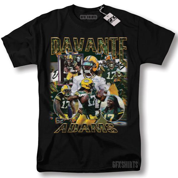 Davante Adams Tee Shirt Football Vintage Graphic Design T-shirt S