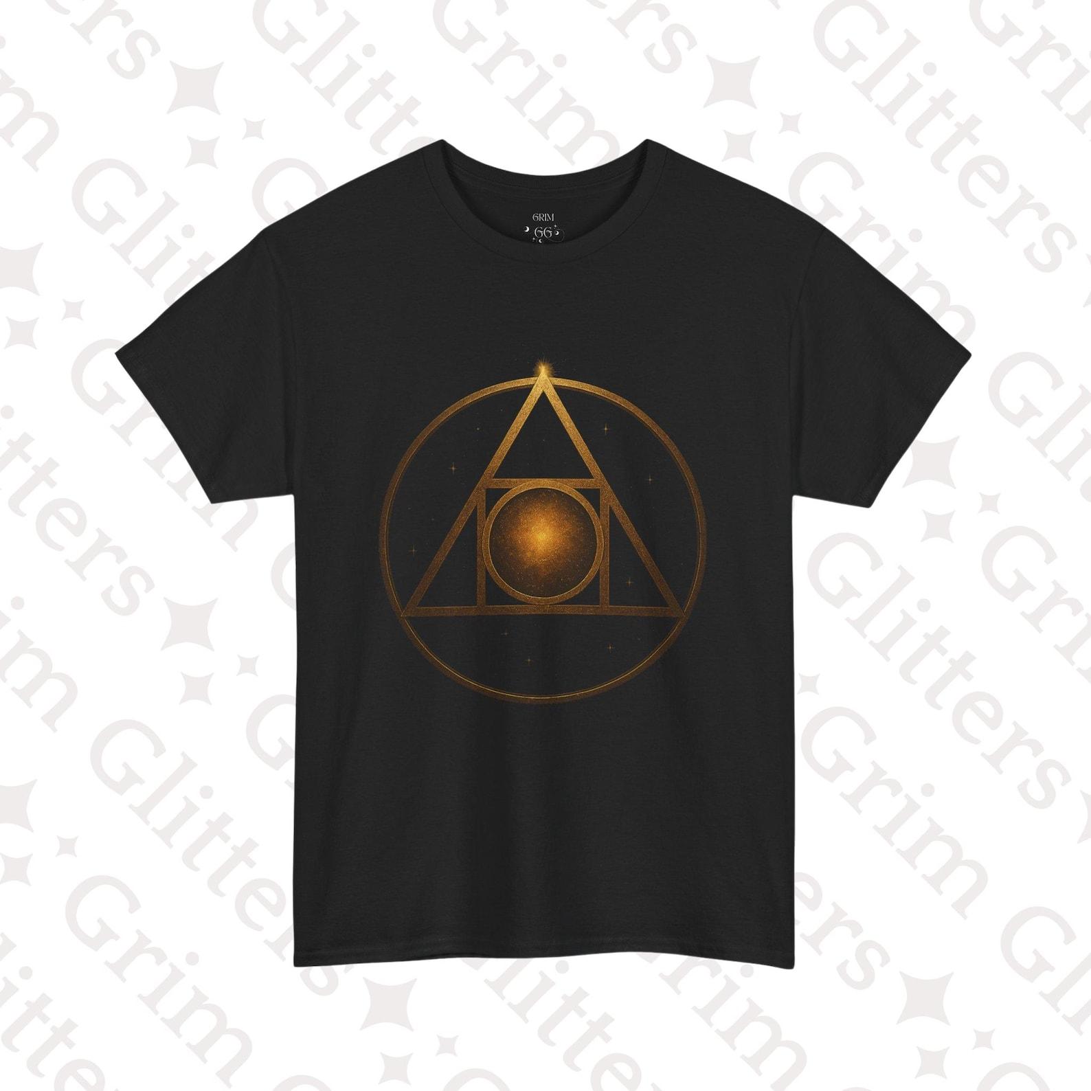 Philosopher s Stone T-Shirt: Alchemical Sacred Geometry, Unisex Occult Tee S