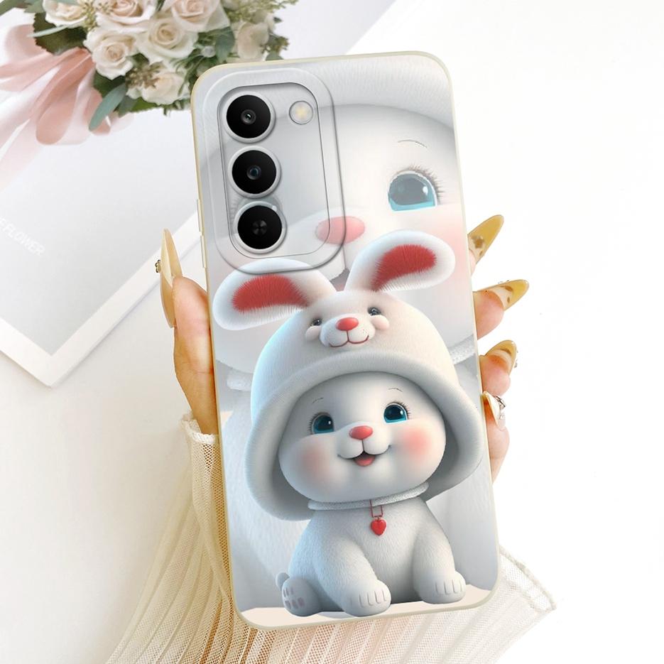 For Realme C83 5G Case Realme P4 Lite 5G RMX5261 Cute Rabbit Cartoon Cover Soft Silicone Case For Realme C100 5G RealmeC83 Shell