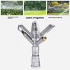1 Zoll Legierung Rasen-Rocker-Düse 360 Grad Automatische Drehung Sprinkler Bewässerungsdüse Gartenbau Landwirtschaftliches Feld Bewässerung Befeuchtung