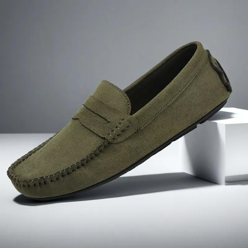 Men Designer Leather Casual Shoes High Quality Fashion Comfortable Loafers Flats Big Size Driving
