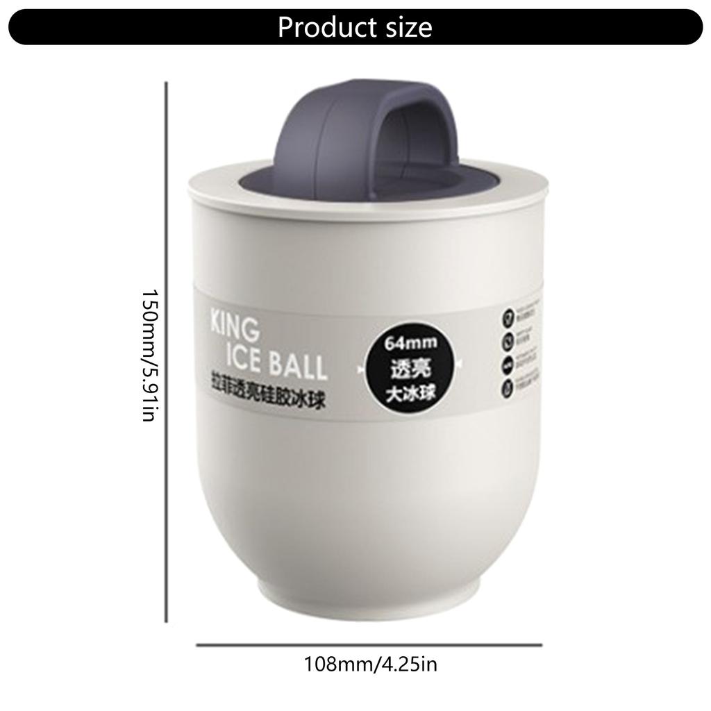 Easy Release Silicone Sphere Mold Premium Silicone Ice Ball Mold Round Ice Maker For Long Lasting Chill In Drinks