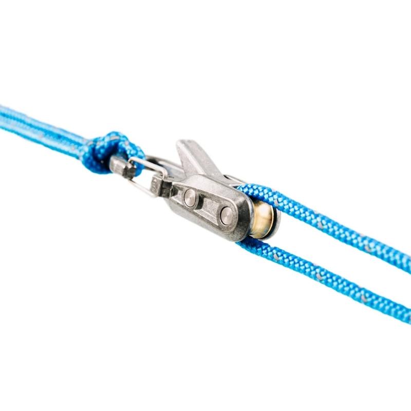 Small Handheld External Line Fastening Tool Strong Metal for Camping Hiking Emergencies Rope Fixing
