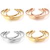 1Pc Stainless Steel Cuff Bangle Bracelet 4/6/8mm Glossy Bracelets UNISEX Bracelet for DIY Simple Exquisite Jewelry Accessories