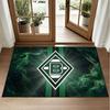 Borussia Mönchengladbach Design Crystal Velvet Rug Soft Decorative Mat for Bedroom Entrance