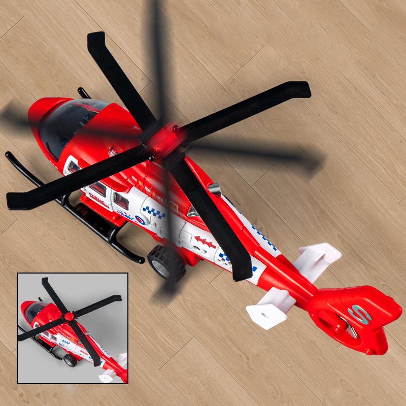 Simulation Large Rescue Helicopter Toys With Lights/Sound Effects Transport Aircraft Model Kids Early Childhood Educational Toy