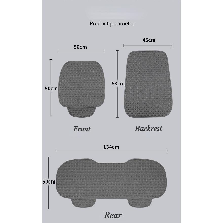 Husă scaun auto din in, pernă respirabilă și lavabilă, design universal comortable, covoraș pentru sedan, camion, SUV, New Energy