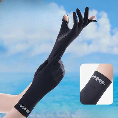 Sommer Sonnenschutzhandschuhe für Damen Outdoor Ultraviolett Leicht und Schnelltrocknend Winddicht und Rutschfest Atmungsaktiv Fahr- und Reithandschuhe