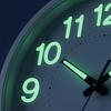 Plastic Frame Silent Quartz Clock 12 Inch Luminous Wall Clock Quiet Quiet Analog Clock  Night Use