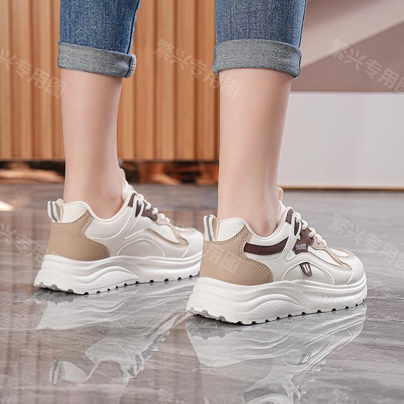 New autumn casual sports shoes ins lightweight soft-soled thick baseplate shoes G