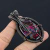 Multi Fire Labradorite Pendant Gemstone Jewelry, 999 Copper Wire Wrapped Pendant, Gift For Women Handmade Pendant