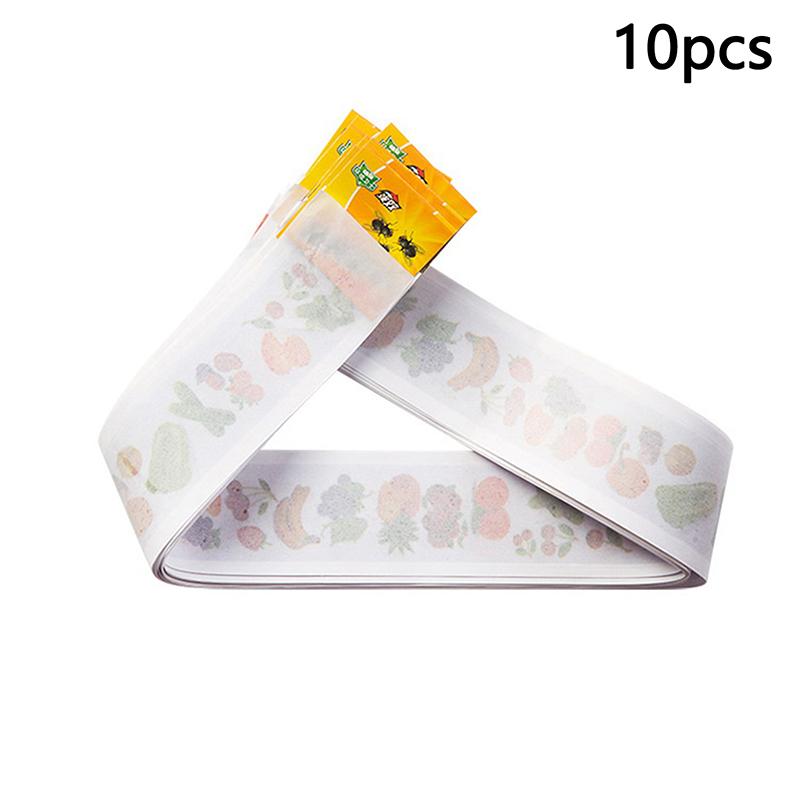 

10 шт. прочных липких цветных лент для ловли мух, ловушки для ловли мух, товары для дома