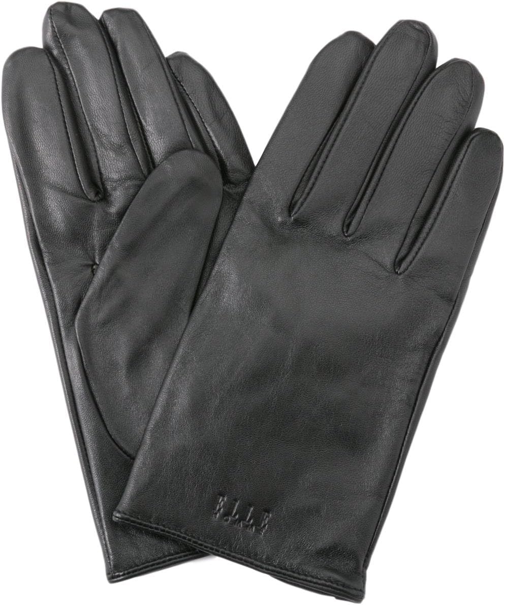 

ELLEHomme Кожаный Сделано Внутренний Чехол для Смартфона Идеальный Рождественский Подарок Размер 25см Мужские Перчатки, Япония, 100% Кашемир, Подкладка, Совместимый, Включено, чёрный