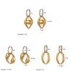 Geometric Stainless Steel Hoop Earrings For Women Summer Fashion Jewelry