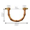 U-förmige Imitation Bambus Griffe Für DIY Taschen Kunststoff Geldbörse Tragetasche Griff Mit Goldener Schnalle Gewebte Tasche Griffe Für Handtaschen Neu