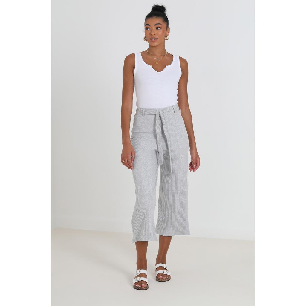 BRAVE SOUL Womens/Ladies Meghan Belted Rib Trousers