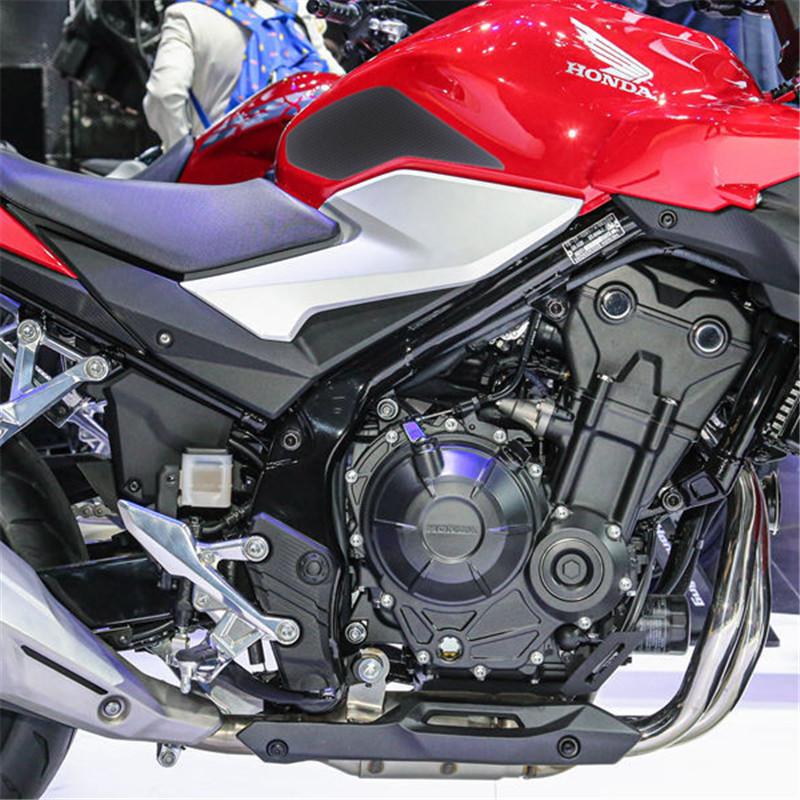 Dla Honda CB400F CB 400 F 400F akcesoria motocyklowe antypoślizgowa nakładka na zbiornik gazu uchwyt kolanowy trakcja osłona boczna