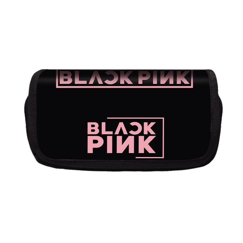 Stylish Blackpink Double Pencil Pouch Bag Large Capacity Kid Student Gift