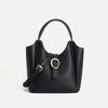 Soft leather basket bag 2024 spring new vintage niche commuter bag large capacity handbag bucket crossbody bag