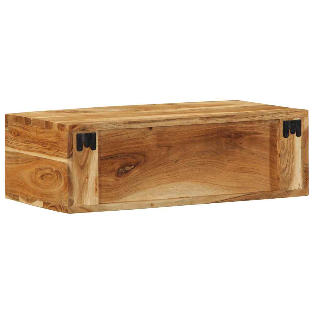 TV Wall Cabinet 60 X 30 X 19 Cm Solid Acacia Wood