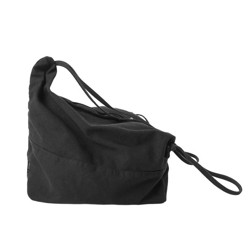 

Винтажная парусиновая сумка кроссбоди большой вместимости Мужская легкая наплечная сумка Женская спортивная сумка чёрный