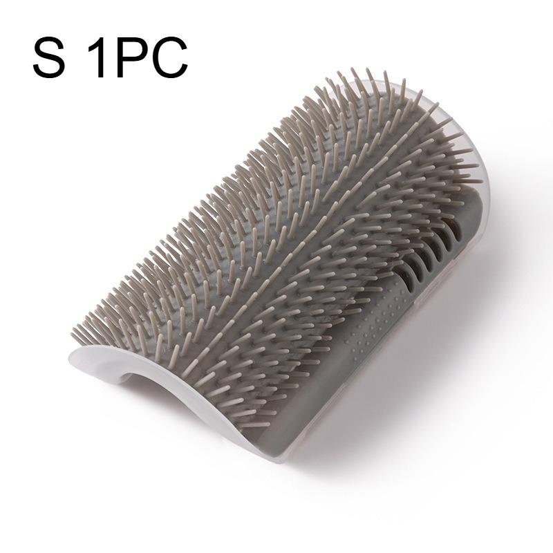 1 шт. Настенная самоочищающаяся щетка-расческа для кошек, прочный материал ПП, прочная конструкция, самоочищающаяся щетка, удалитель шерсти домашних животных