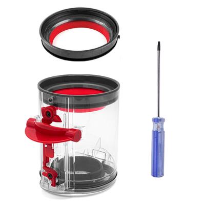 Für Dyson V10 Slim V12 Digital Slim Staubbehälter-Eimer und oberer fester Dichtring Staubsauger-Ersatzteile