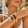 Zinc Zinc Alloy Colored Dropper Oil Bangle Colored Dropper Oil Women's Hand Bracelet Versatile