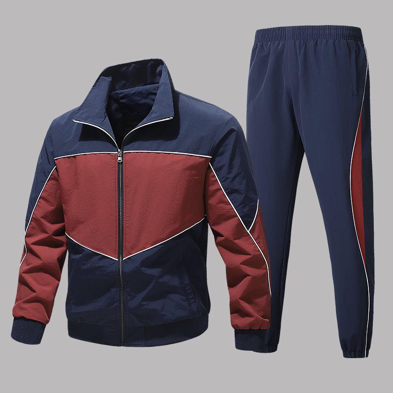 Herren Sport-Freizeit Taslan Jacke & Mesh Hosen Set