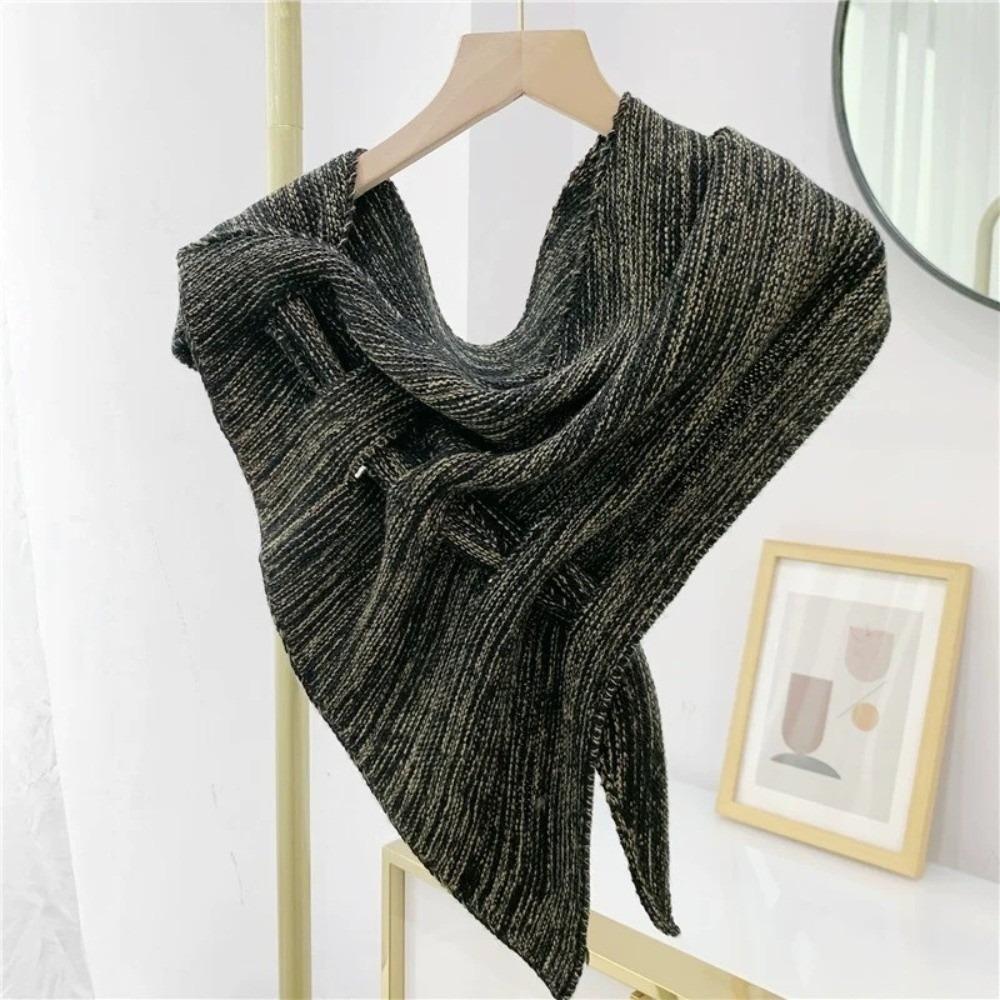 Multi-functional Knitted Triangular Scarf Soft Headscarf New Shawl  Autumn and Winter